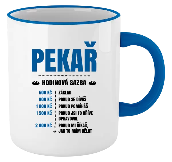 Hrnek Hodinová sazba - pekař