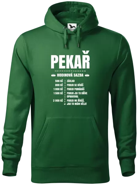 Pánská mikina Hodinová sazba - pekař
