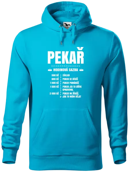 Pánská mikina Hodinová sazba - pekař