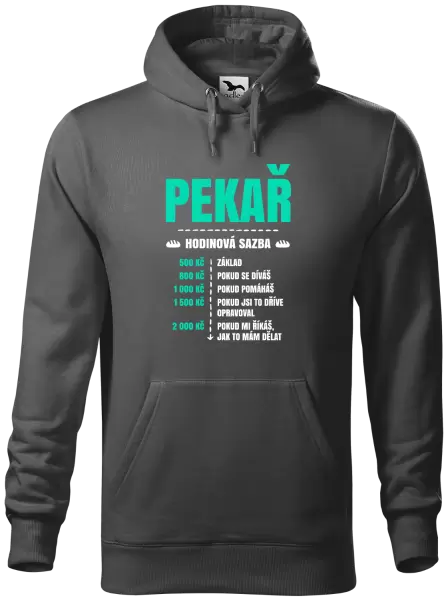 Pánská mikina Hodinová sazba - pekař