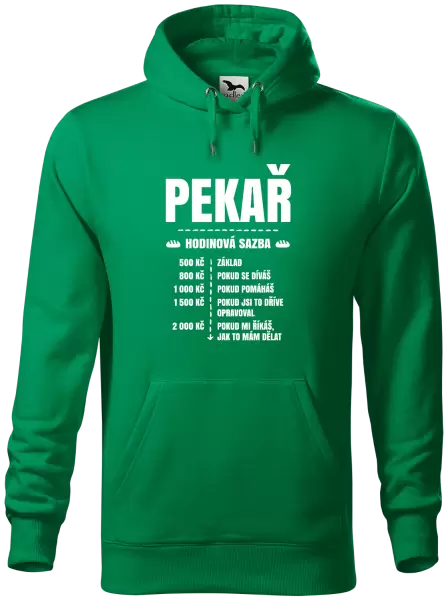 Pánská mikina Hodinová sazba - pekař