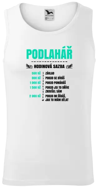 Pánské tílko Hodinová sazba - pekař