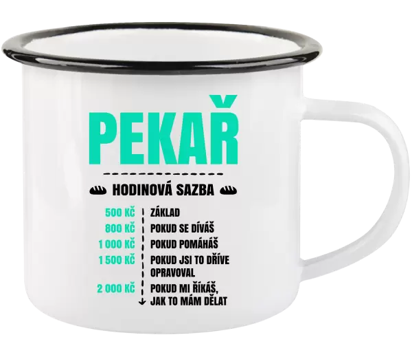 Plecháček Hodinová sazba - pekař