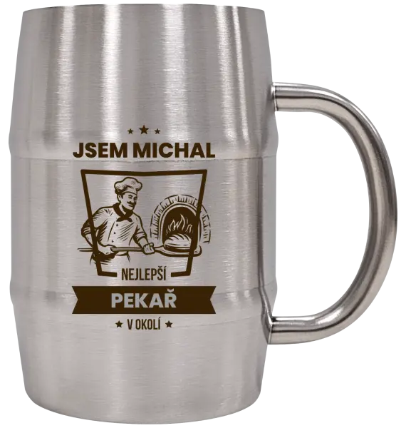 Nerezový chladicí půllitr Nejlepší v okolí - pekař