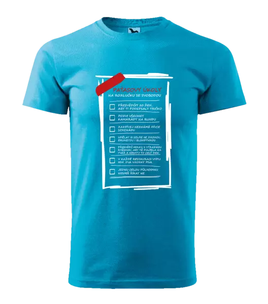 Pánské tričko Úkoly na rozlučku