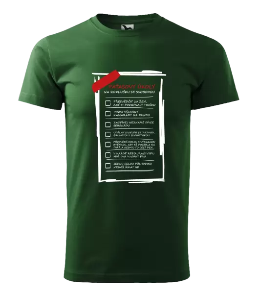 Pánské tričko Úkoly na rozlučku