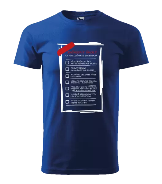 Pánské tričko Úkoly na rozlučku