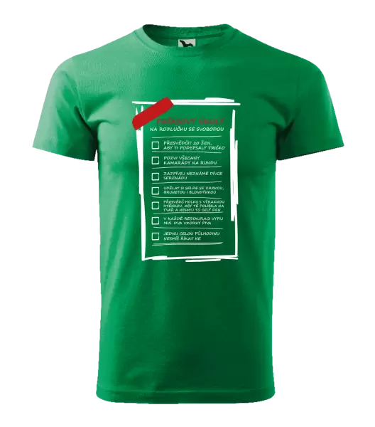 Pánské tričko Úkoly na rozlučku