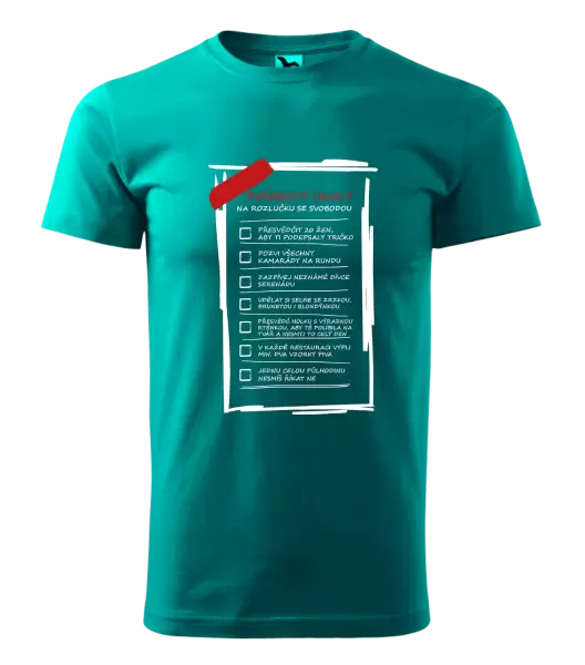 Pánské tričko Úkoly na rozlučku