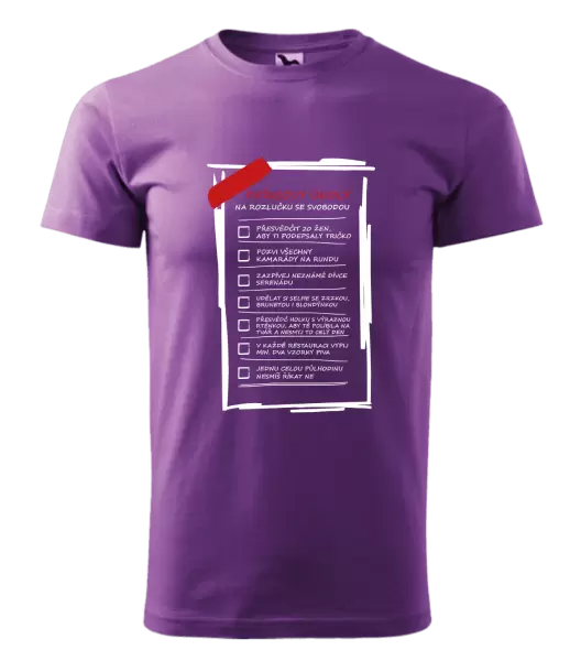 Pánské tričko Úkoly na rozlučku