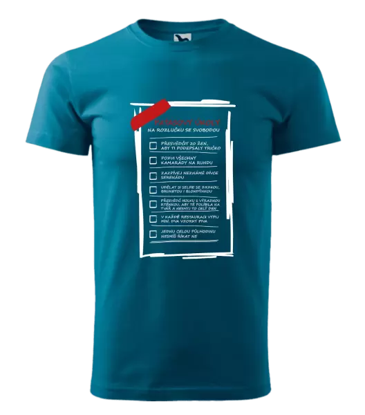 Pánské tričko Úkoly na rozlučku