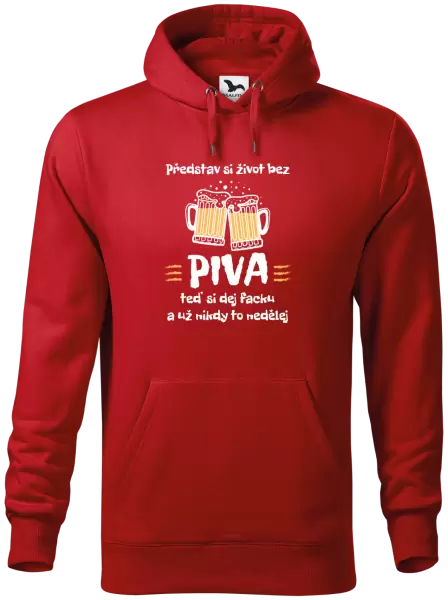 Pánská mikina Představ si život bez piva