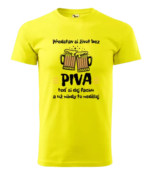 Pánské tričko Představ si život bez piva