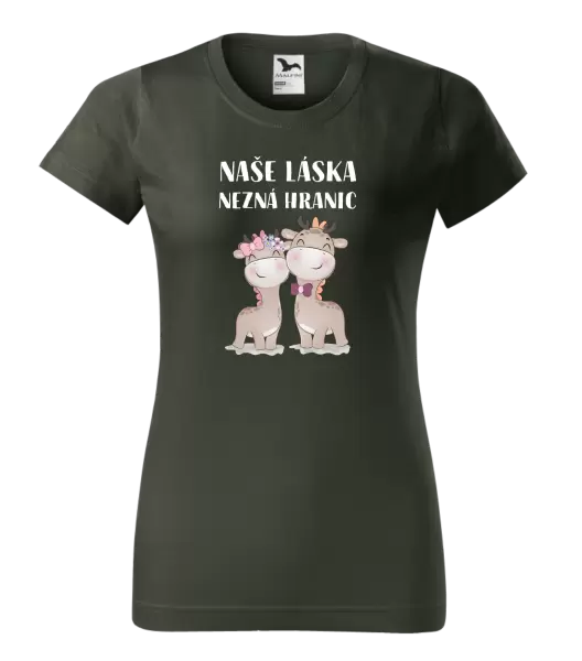 Dámské tričko Naše láska nezná hranic