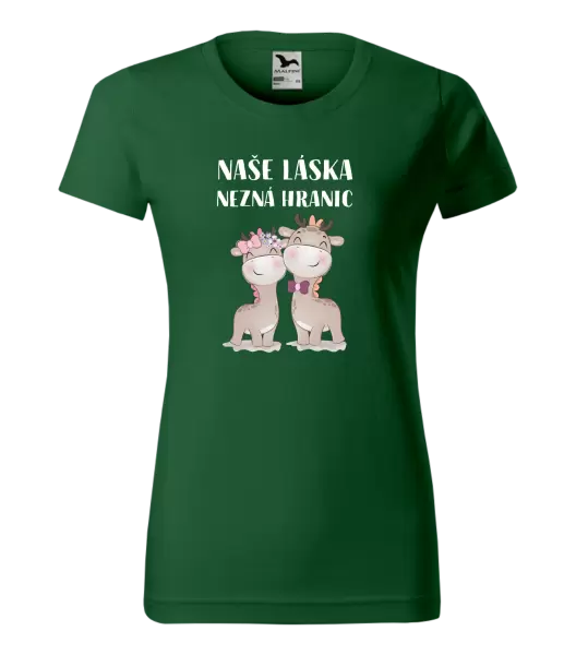Dámské tričko Naše láska nezná hranic
