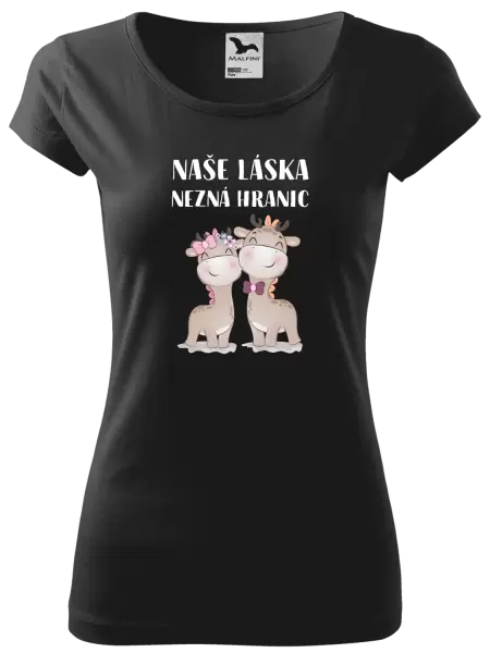 Dámské tričko Naše láska nezná hranic