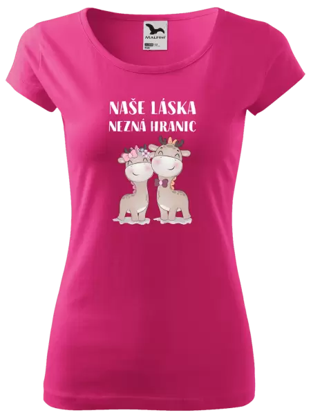 Dámské tričko Naše láska nezná hranic