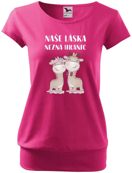 Dámské tričko Naše láska nezná hranic