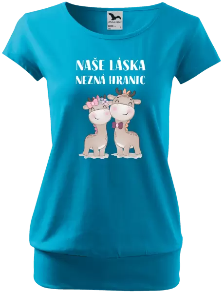 Dámské tričko Naše láska nezná hranic