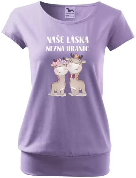 Dámské tričko Naše láska nezná hranic