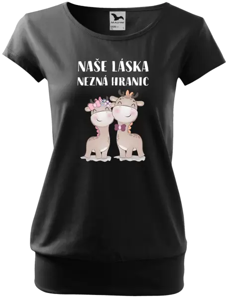 Dámské tričko Naše láska nezná hranic