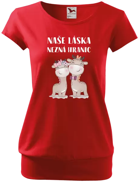 Dámské tričko Naše láska nezná hranic
