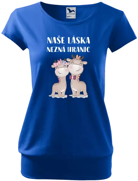 Dámské tričko Naše láska nezná hranic