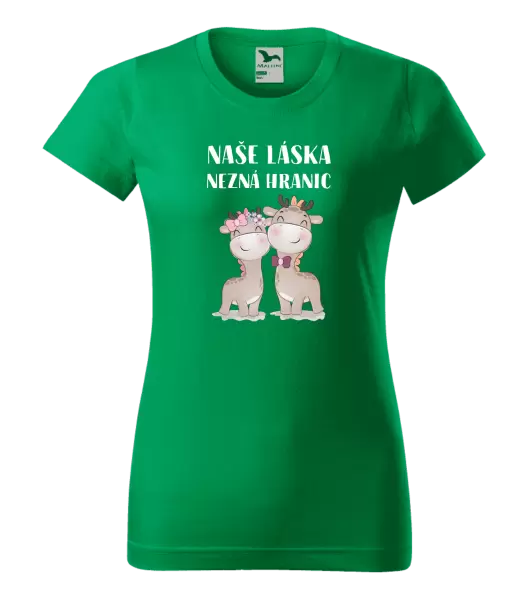 Dámské tričko Naše láska nezná hranic