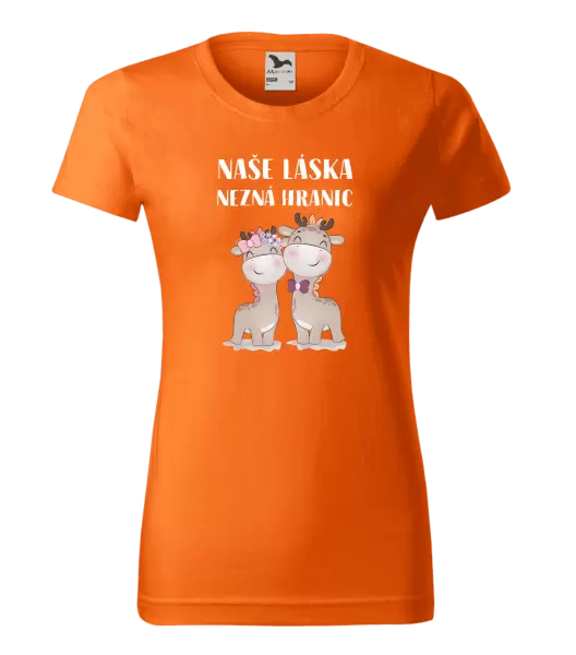 Dámské tričko Naše láska nezná hranic