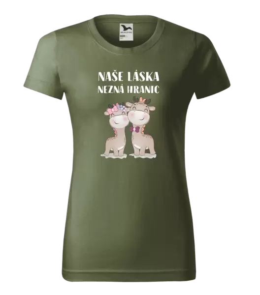 Dámské tričko Naše láska nezná hranic