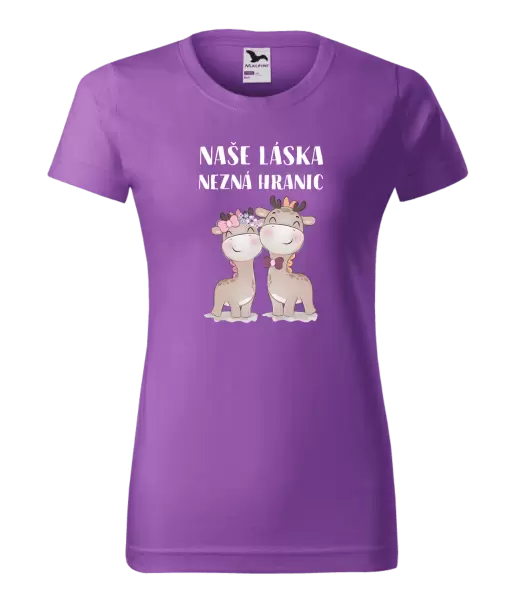 Dámské tričko Naše láska nezná hranic