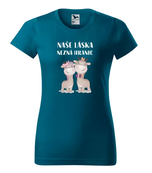 Dámské tričko Naše láska nezná hranic