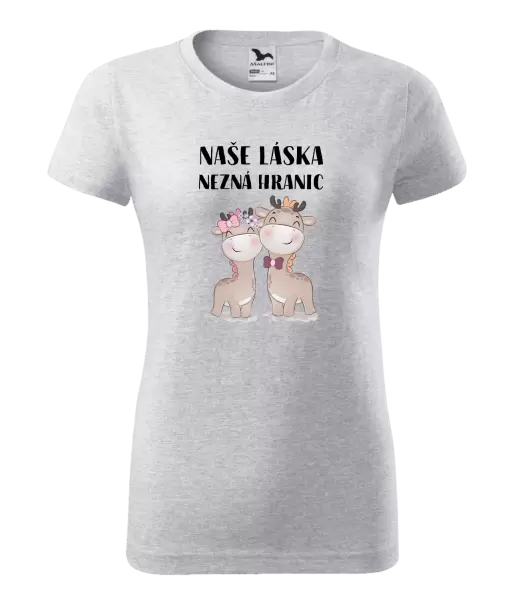 Dámské tričko Naše láska nezná hranic