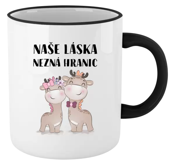 Hrnek Naše láska nezná hranic