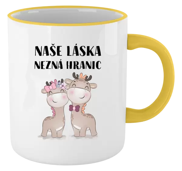Hrnek Naše láska nezná hranic