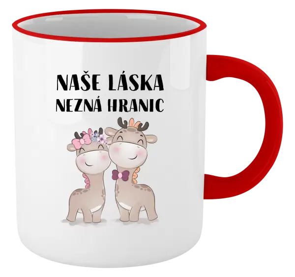 Hrnek Naše láska nezná hranic
