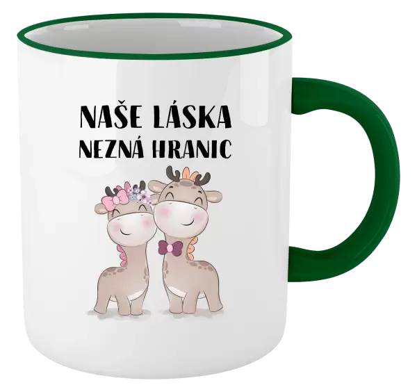 Hrnek Naše láska nezná hranic