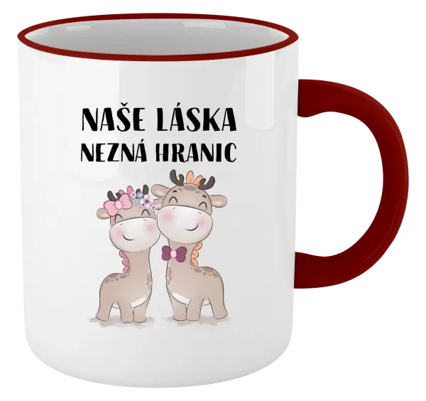 Hrnek Naše láska nezná hranic