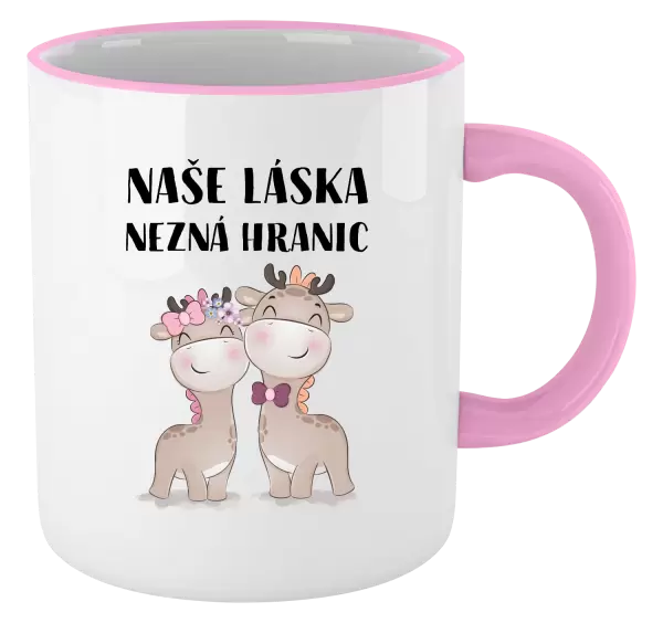 Hrnek Naše láska nezná hranic