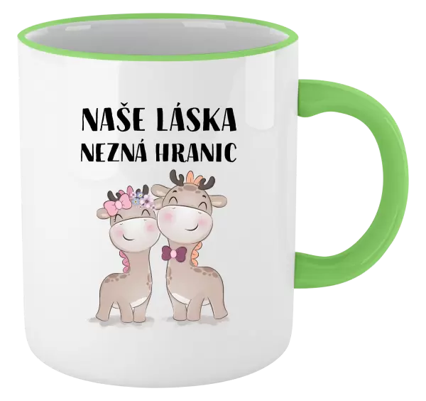 Hrnek Naše láska nezná hranic