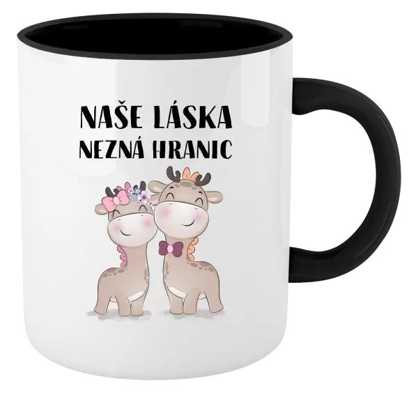 Hrnek Naše láska nezná hranic
