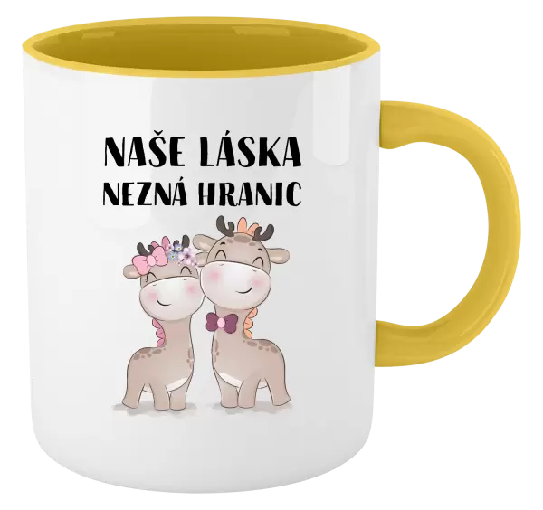 Hrnek Naše láska nezná hranic