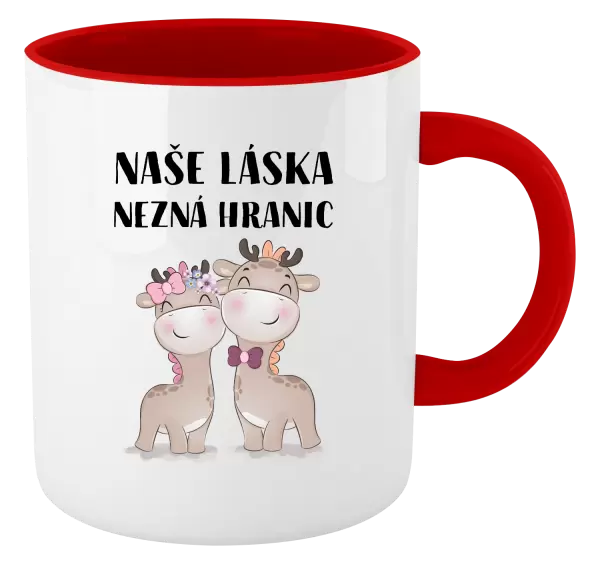 Hrnek Naše láska nezná hranic