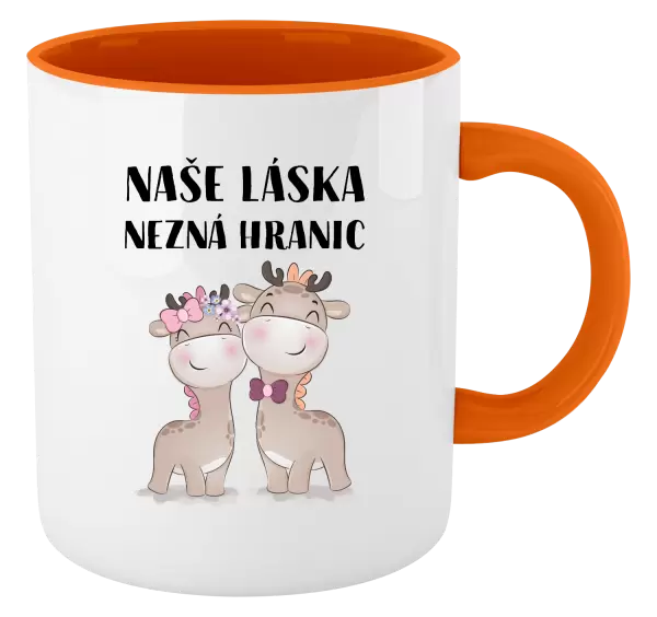 Hrnek Naše láska nezná hranic