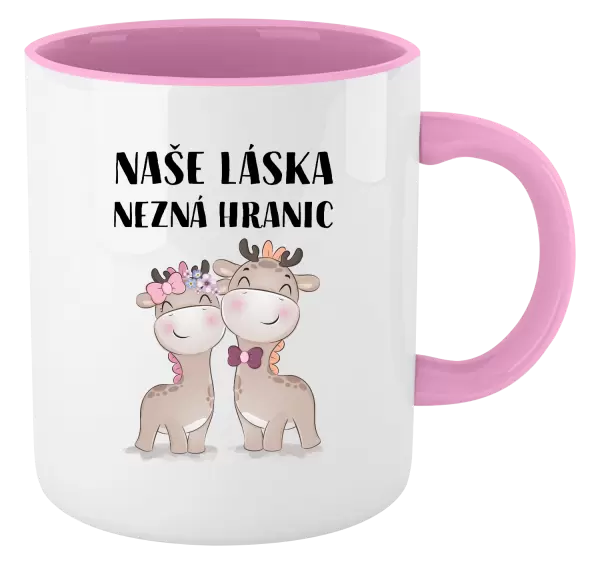 Hrnek Naše láska nezná hranic