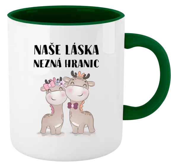 Hrnek Naše láska nezná hranic