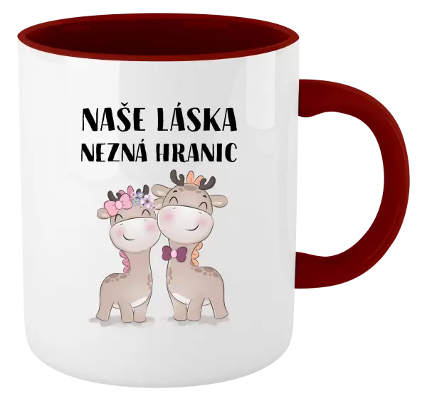 Hrnek Naše láska nezná hranic