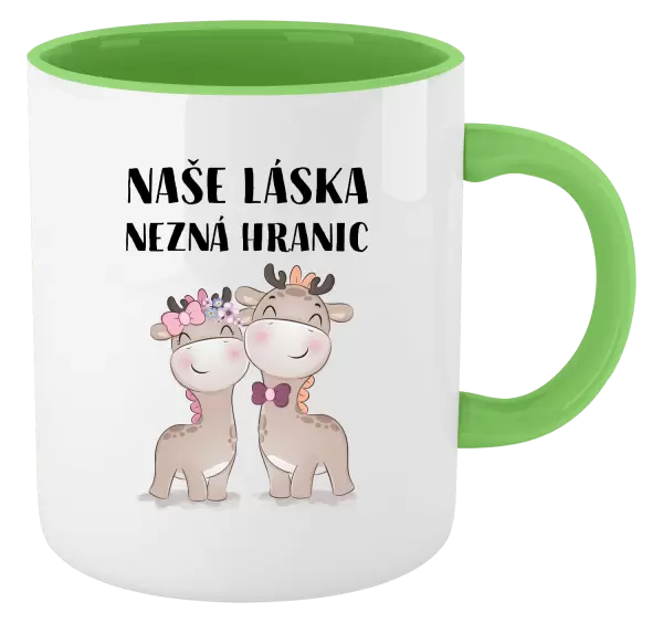 Hrnek Naše láska nezná hranic