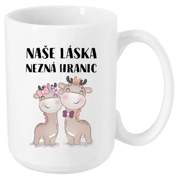 Hrnek Naše láska nezná hranic