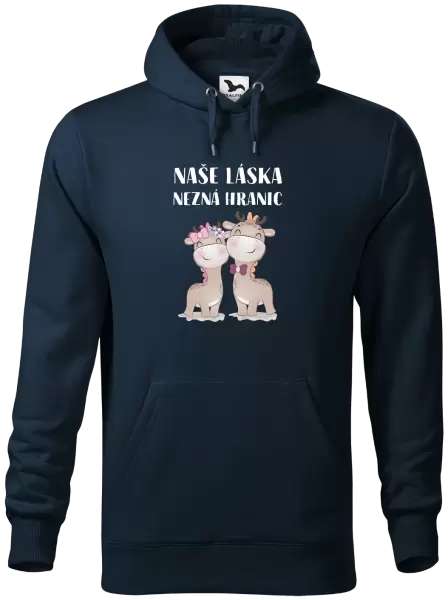 Pánská mikina Naše láska nezná hranic